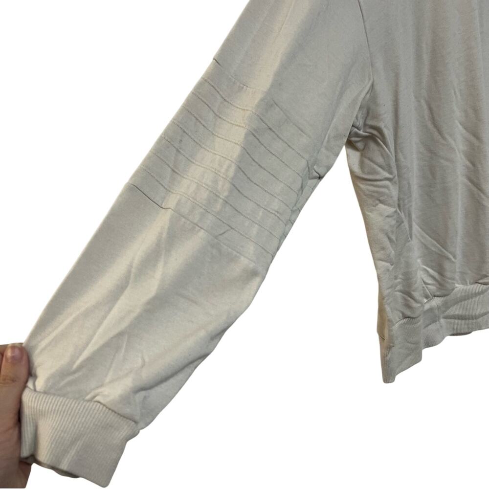 JoyLab Pullover Sweatshirt Zipper Crewneck Bone White Loungewear Athletic XL - Picture 6 of 6